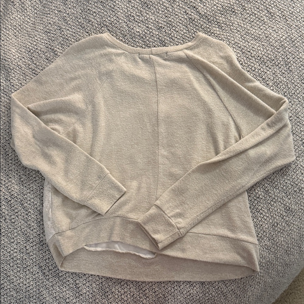 🤍 Ash & Violet Lace-Front Pullover — Women’s Medium - Picture 4 of 4